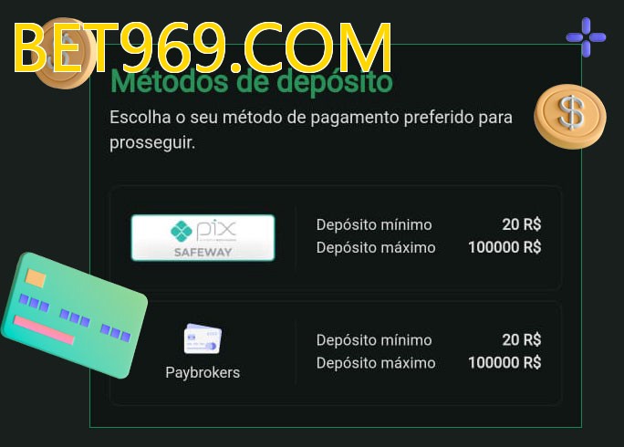 O cassino BET969.COMbet oferece uma grande variedade de métodos de pagamento